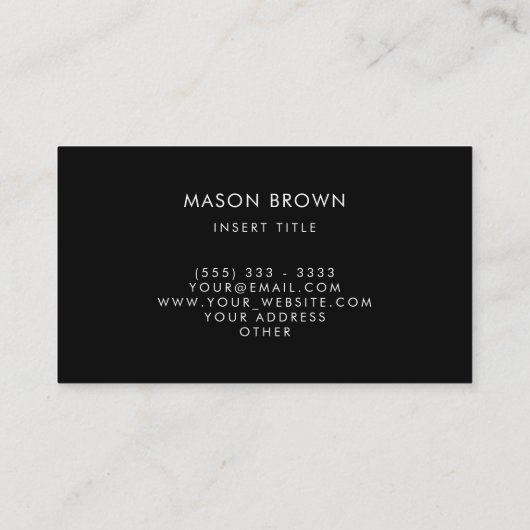 Moderne Agaat Visitekaartje (Achterkant)