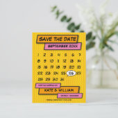 Moderne agenda boek op komische kaart slaat de dat (Staand voorkant)