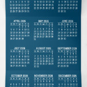 Moderne agenda met Logo - Blauw Groen Bedrijf Drieluik Wenskaart (Binnenkant midden)