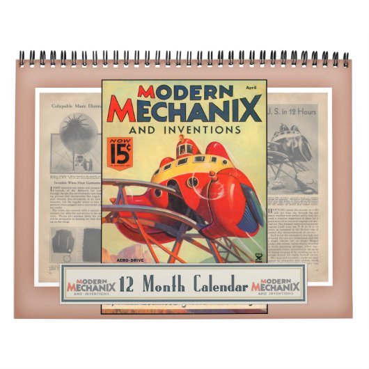 Moderne agenda voor Mechanix en interventies Kalender (Hoes)