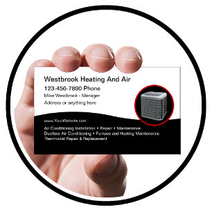 Moderne airconditioning en verwarming visitekaartje