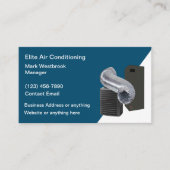 Moderne airconditioning reparatie service visitekaartje (Voorkant)