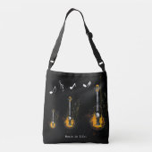Moderne akoestische gitaar crossbody tas (Achterkant)