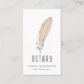 moderne akoestische notaris visitekaartje (Voorkant)