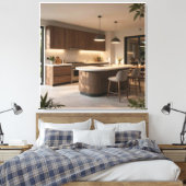 Moderne Al Fresco Culinaire Ruimte Canvas Afdruk (Insitu (Slaapkamer))