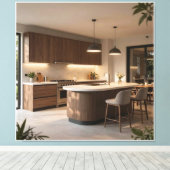 Moderne Al Fresco Culinaire Ruimte Canvas Afdruk (Insitu (Houten vloer))