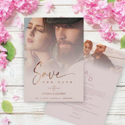 Moderne, al te laserdoorsnede papieren transparant folie uitnodiging