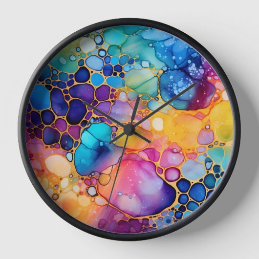 Moderne alcoholinkt waterverven achtergrond (Voorkant)