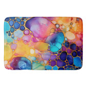 Moderne alcoholinkt waterverven achtergrond badmat (Voorkant)