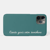 Moderne Alexandriet Teal Geometrische Monogram Case-Mate iPhone Case (Achterkant (horizontaal))