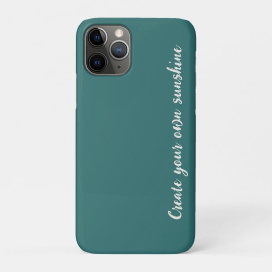 Moderne Alexandriet Teal Geometrische Monogram Case-Mate iPhone Case (Achterkant)
