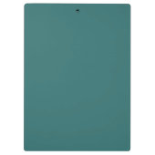 Moderne Alexandriet Teal Geometrische Monogram Klembord (Achterkant)