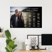 Moderne alfabetische foto zitplaatsen poster (Thuiskantoor)