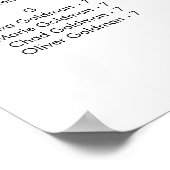 Moderne alfabetische segmentatieweergave voor scri poster (Hoek)