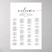 Moderne alfabetische segmentatieweergave voor scri poster (Voorkant)