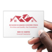 Moderne algemene aannemer visitekaartje