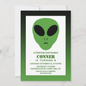 Moderne Alien Verjaardag voor elke leeftijd Kaart (Voorkant)