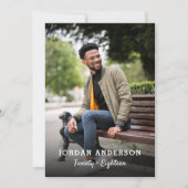 Moderne All American Custom Photo Graduation Party Kaart (Voorkant)