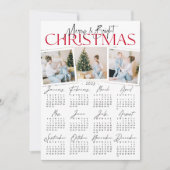 Moderne All-in-One 3-fotosessie en agenda 2023-fee Feestdagenkaart (Voorkant)