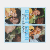 Moderne Aller Tijden Bonus Vader | Foto Collage Fl Fleece Deken (Voorkant (Horizontaal))