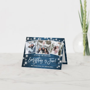 Moderne Alles is fijn kerstfeest 3 foto Feestdagen Kaart