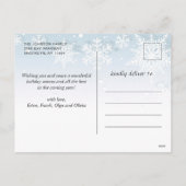 Moderne Alles is fijn kerstfeest 3 foto Feestdagenkaart (Achterkant)