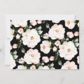 Moderne alles over foto | Zwarte witte Rozen Patro Save The Date (Achterkant)