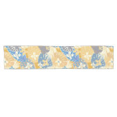 Moderne aloha hawaiiaanse patroonprint korte tafelloper (Horizontaal)