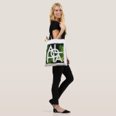 Moderne Aloha Palm Hawaï Eiland Sfeer Tote Bag (Op model)
