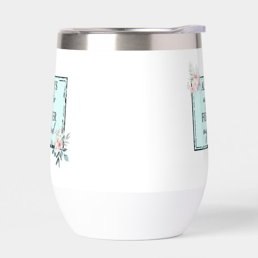 Moderne 'Altijd mijn zus' Quote Waterfles (Links)