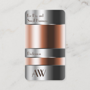 Moderne aluminium doos met rode vloeistoffen en In Visitekaartje