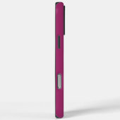 Moderne Amarant Monogram Initiaal Letters Modern Case-Mate iPhone Case (Achterkant / Rechts)