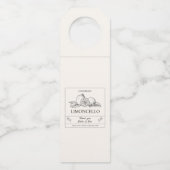 Moderne ambachtelijke ambachtelijke citroen bruilo flessenhanger (Voorkant)