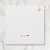 Moderne ambachtelijke citroen bruiloft Limoncello  Bedankjes Labels (Achterkant)