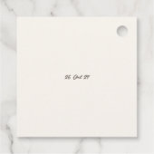 Moderne ambachtelijke citroen bruiloft Limoncello  Bedankjes Labels (Achterkant)