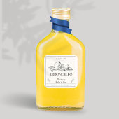 Moderne ambachtelijke citroen bruiloft Limoncello Vierkante Sticker