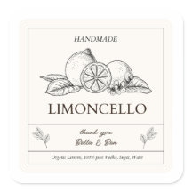 Moderne ambachtelijke citroen bruiloft Limoncello 