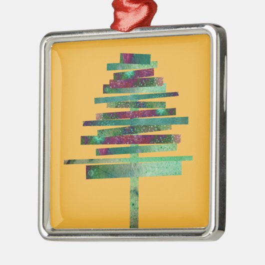 Moderne ambachtelijke kerstboom metalen ornament (Links)