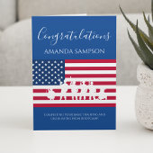 Moderne American Personalized Army Afstuderen Card Kaart