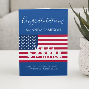 Moderne American Personalized Army Afstuderen Card Kaart