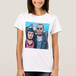 Moderne Amerikaanse gotische kunst - Grand Woods g T-shirt