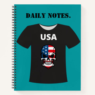 Moderne Amerikaanse krant Notitieboek