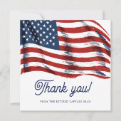 Moderne Amerikaanse vlag 4 juli Legerpensioen Bedankkaart (Voorkant)