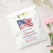Moderne Amerikaanse vlag 4 juli Legerpensioen Bedankzakje (Gezegeld)