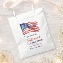 Moderne Amerikaanse vlag 4 juli Legerpensioen Bedankzakje