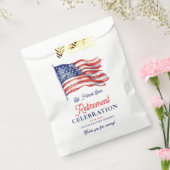 Moderne Amerikaanse vlag 4 juli Legerpensioen Bedankzakje (Gezegeld)