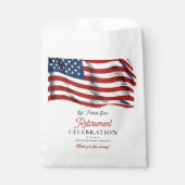 Moderne Amerikaanse vlag 4 juli Legerpensioen Bedankzakje (Voorkant)