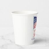 Moderne Amerikaanse vlag 4 juli Legerpensioen Papieren Bekers (Rechts)
