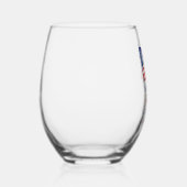 Moderne Amerikaanse vlag 4 juli Legerpensioen Wijnglas Zonder Voet (Rechts)