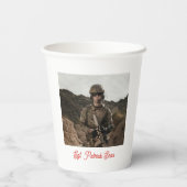 Moderne Amerikaanse vlag foto leger pensioen Papieren Bekers (Achterkant)